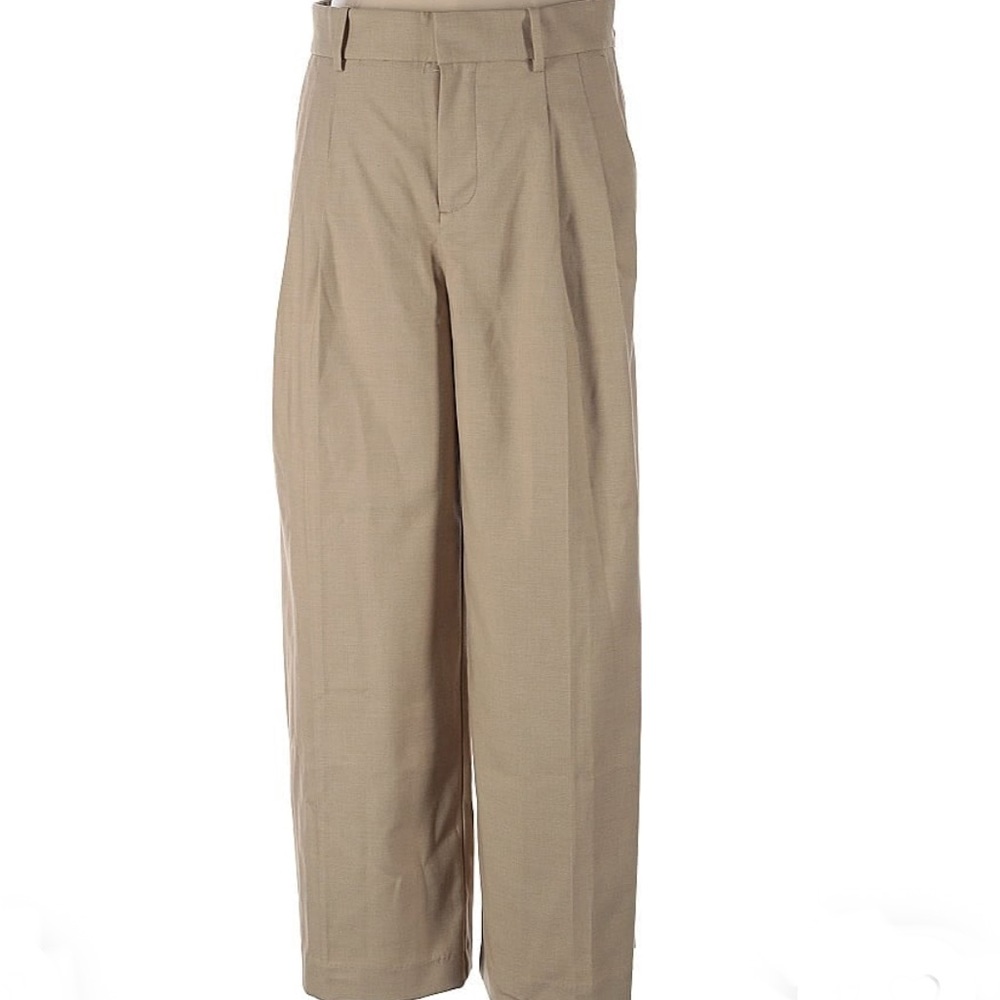 Madewell Women's Tan Dress Pants Trousers P2 New wide leg high rise